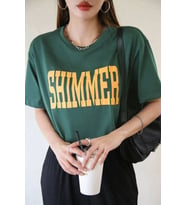 Unisex Shimmer Baskılı T-shirt (Yeşil)