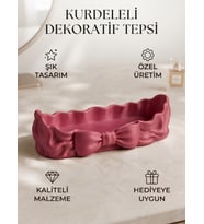 Kurdeleli Aksesuar Kutusu ve Dekoratif Takı Çanağı
