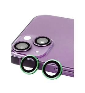 Newface Apple iPhone 13 Mini Raze Metal Kamera Lens - Yeşil