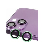 Newface Apple iPhone 13 Mini Raze Metal Kamera Lens - Yeşil