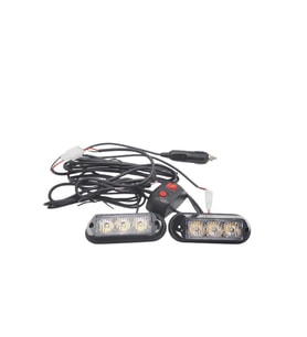 Çakar lamba 3x2 led 12w 12-24v amber-amber / LAPA197