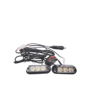 Çakar lamba 3x2 led 12w 12-24v amber-amber / LAPA197