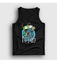 Presmono Unisex Siyah Me And The Squirrel Are Friends Gir Invader Zim Atlet 449008tt