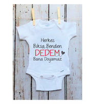 Bebek Dedem Bana Doyamaz Baskılı Bebek Body Zıbın