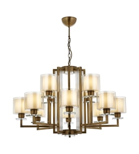 AVONNI AV-60190-12E Eskitme Kaplama Modern Avize E27 Metal Cam 105cm