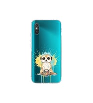 Redmi 9A ile Uyumlu Splash Mirket Tasarımlı Şeffaf Silikon Kılıf