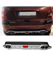 Renault Scenic 1 Gri Difüzör Difizör Yuvarlak Egzoz Görünüm Kulaklı Tip 1997-2003
