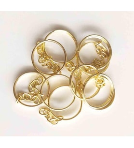 Angel Çanta Aksesuar Anahtarlık Halkası 10 Lu Light Gold Renk