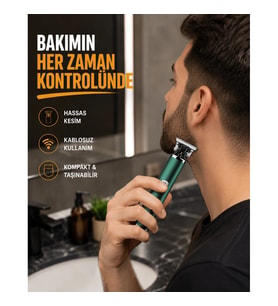 Mey İthalat® Profesyonel Şarjlı Tıraş Makinesi – 180 Dakika Kullanım, 2.5 Saat Hızlı Şarj, Evrensel