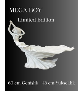 Fu Glowis Dev Boy Dans Eden Tanrıça Figürlü Dekoratif Objede Mum Hediyelik Ev Dekoru Koleksiyon  Özel Seri