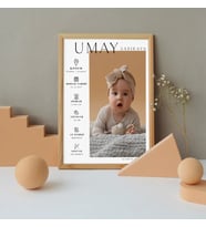 İlk Gün 1 Fotoğraflı 30 X 40 Çerçeve (Ahşap)