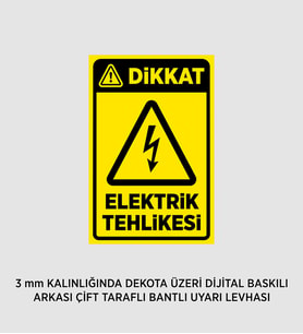 ELEKTRİK TEHLİKESİ 25X37 CM