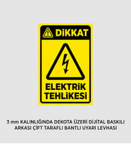 ELEKTRİK TEHLİKESİ 25X37 CM