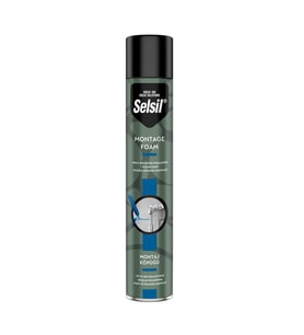 Selsil Poliüretan Montaj Dolgu Köpüğü PU Köpük 600 gr. (Sarı)