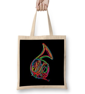 French Horn Music 01 Bez Çanta Uzun Saplı