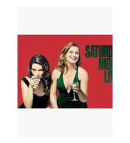 Amy Ve Tina Snl Tablo Ahşap Poster Dekoratif