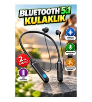 Bluetooth 5.1 Gürültü Azaltmalı Mikrofonlu Kablosuz Kulaklık – Dokunmatik Kontrol, LED Göstergeli Şa
