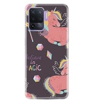 Kılıfland Oppo Reno 5 Lite Kılıf Silikon Resimli Kapak Belive in Magic Stok 1140