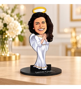 Kişiye Özel Melek Tasarım Karikatür Biblo