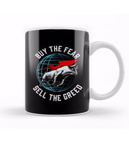 Buy The Fear Sell The Greed Bull Market Investing Kupa Bardak Porselen