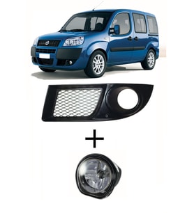 2002-2008 FİAT DOBLO SİS FARI + SİS ÇERÇEVESİ SOL TARAF ŞOFÖR TARAFI