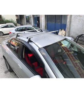 Seat Ibiza ( 2009-2019 ) Alüminyum Oluksuz Tip Port Bagaj Tavan Çıtası Ara Atkı Barı Kapıdan Sıkıştırmalı