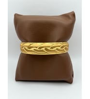 Arnes Jewelry Çelik 22 Ayar Altın Kaplama Bilezik (Gold)
