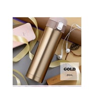 TERMOS KİLİTLİ KAPAK SİSTEMLİ 450 ML PASLANMAZ ÇELİK GOLD
