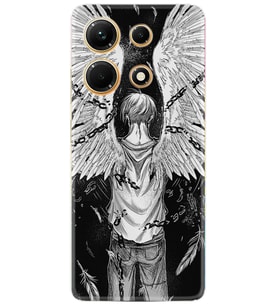 Infınix Note 30 Kılıf Resimli Desenli Silikon Platinium Series Angel 1883