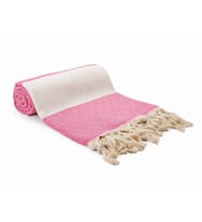 Elmas Desenli Peştemal – Oversize Türk Plaj Havlusu – Banyo Havlusu (Pembe)