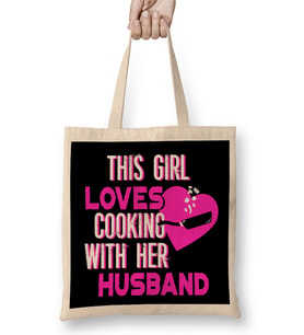 This Gal Loves Camping With Her Husband Bez Çanta Uzun Saplı