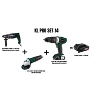 KLPro Set-14(850W 26MM 3.2J KIRICI MATKAP+850W 115MM ELEKTRİKLİ AVUÇ TAŞLAMA+DARBELİ MATKAP)