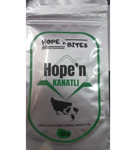 HOPE'N BİTES TAVUK CİVCİV VE GÜVERCİNLER İÇİN 100 GR TOZ MULTİ VİTAMİN.