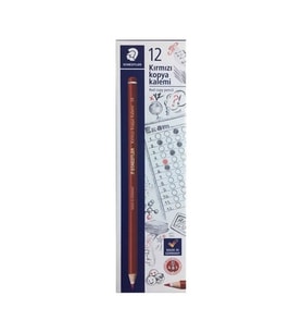 Staedtler Kırmızı Kopya Kalemi 12'li Kutu 
