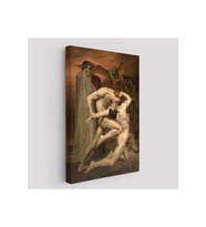Dante ve Virgil Cehennemde William Adolphe Bouguereau Klasik Kanvas Tablo-5265
