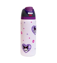 Owala 32 Oz Desenli FreeSip Kapaklı Vakumlu Spor & Outdoor Çelik Termos (Mor-Beyaz)