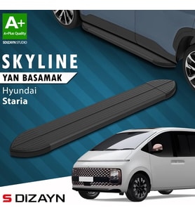 S-Dizayn Hyundai Staria Skyline Siyah Yan Basamak 233 Cm 2021 Üzeri A+ Kalite
