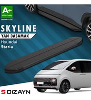 S-Dizayn Hyundai Staria Skyline Siyah Yan Basamak 233 Cm 2021 Üzeri A+ Kalite