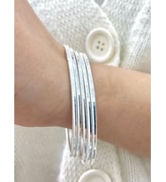 Yantra Silver 925 Ayar Gümüş Ajda Bilezik -1 Adet