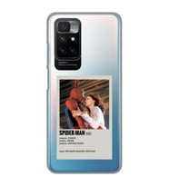 Redmi 10 2022 Uyumlu Spider Man Minimalist Poster Desenli Şeffaf Telefon Kılıfı