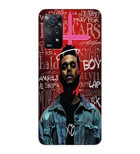Xiaomi Redmi Note 11 PRO Uyumlu The Weeknd Tasarımlı Şeffaf Telefon Kılıfı