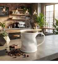 GÜRAL PORSELEN Crinkly Mug Bardak