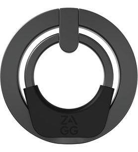 ZAGG Halka Çıtçıt 360, Manyetik Halka Aksesuarı - 360 Derece Döndürme, Destek Çubuğu ile Güvenli Tutuş - Süper Güçlü Mıknatıs, MagSafe Cihazları ile Uyumlu, iPhone 14 ve Snap Uyumlu Cihazlar, Siyah