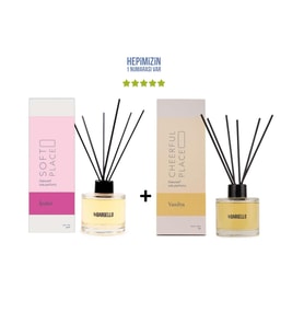 İpeksi Soft Place + Vanilya Cheerful Place Dekoratif Ortam Kokusu 120 ml - Bambu Çubuklu (Standart)