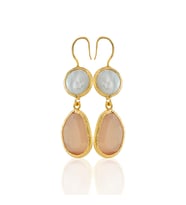 Kadir Jewellery 22 Ayar Altın Kaplama Kadın İnci Küpe -El İşçiliği Ve Hipoalerjenik Küpe