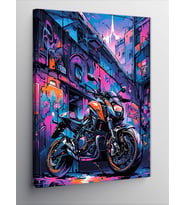 Kanvas Tablo Superbike Motosiklet