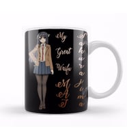 Sakurajima Mai My Great Waifu Kupa Bardak Porselen