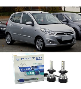 Hyundai i10 Uzun + Kısa Far Ampulü H4 Access Yeni Seri Beyaz 2007-2013