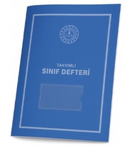Gülpaş Takvimli Sınıf Defteri Mavi Plastik Kapak İlkokul 390