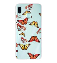 PrintiFy Samsung Galaxy A30 ile Uyumlu 1mm Slim Fit Water Color 2 Baskılı Şeffaf  Kılıf